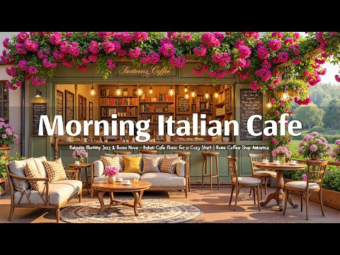 Relaxing Morning Jazz & Bossa Nova ☕ Italian Cafe Music for a Cozy Start | Rome Coffee Shop Ambience