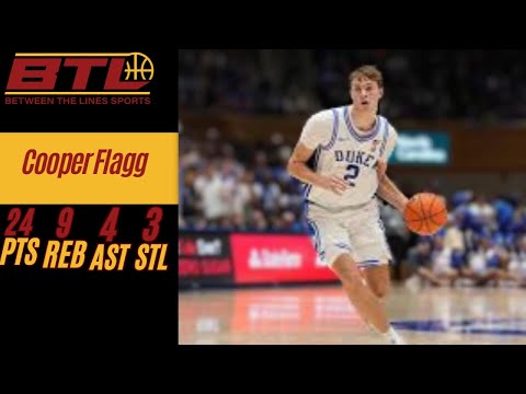 Cooper Flagg 24 PTS 9 REB 4 AST vs George Mason 12/17/2024