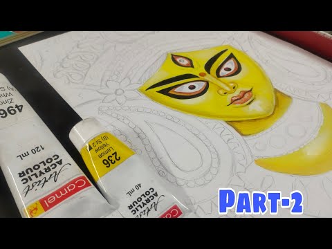 Maa Durga Drawing step by step Part-2 ,  Durga Maa Drawing step by step #maadurga  #navratri