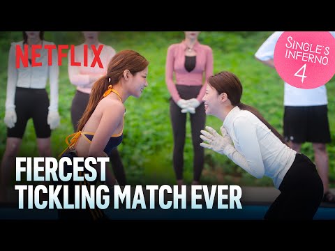 Wrestling match turns into tickling match | Single's Inferno Season 4 | Netflix [ENG SUB]