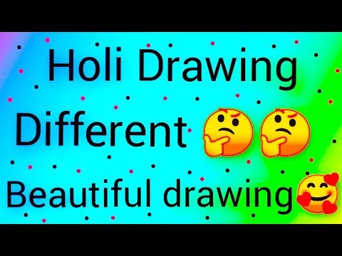 Holi drawing | happy holi drawing | holi drawing easy | holi poster drawing | holi drawing for kids.