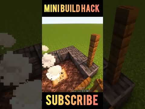 Viral Build Hack in Minecraft #minecraftshorts #ytshorts #shorts #minecraftbuilding