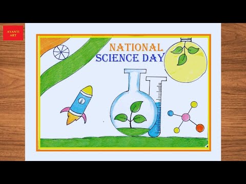 National Science Day Drawing || National Science Day Poster || National Science Day Drawing Easy ||