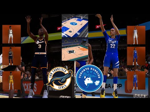 HOW TO PLAY WITH NEW WNBA EXPANSION TEAMS - TORONTO HUSKIES,SAN FRANICSO SEALS - NBA2K24