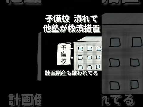 予備校が突然潰れて 他の予備校が救済措置を発表した話 #shorts #鈴木さんちの貧しい教育