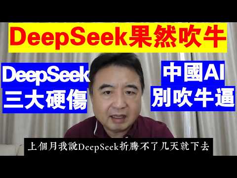 翟山鹰：DeepSeek三大硬傷丨中國AI 別吹牛逼