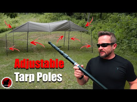 CRAZY Long Adjustable Tarp / Tent Poles from Green Elephant - They Are Amazing!