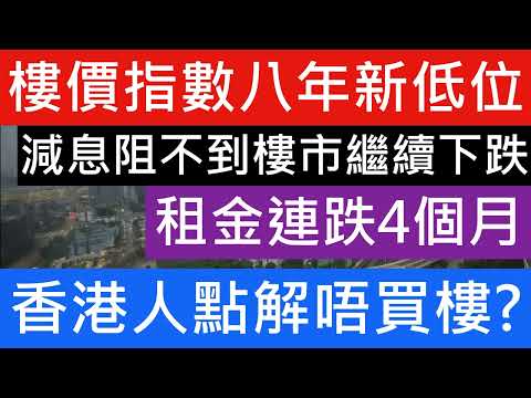 香港人點解唔買樓 經濟前景不明朗高利率環境持續 供應過剩移民潮與人口結構變化 財政預算案無計劃救市! 租金連跌4個月! 中原誠信破產!樓市分析 樓盤傳真 元朗朗天峰