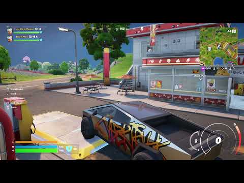 Fortnite gameplay - capture the train, meet an Earth Sprite, defeat Shogun X, win a Crowned Victory