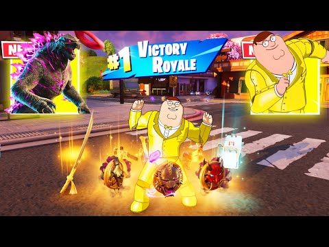 PETER GRIFFIN vs "GODZILLA PORTAL" 3 NEW MEDALLIONS & MYTHIC’S CHALLENGE (Fortnite Chapter6)