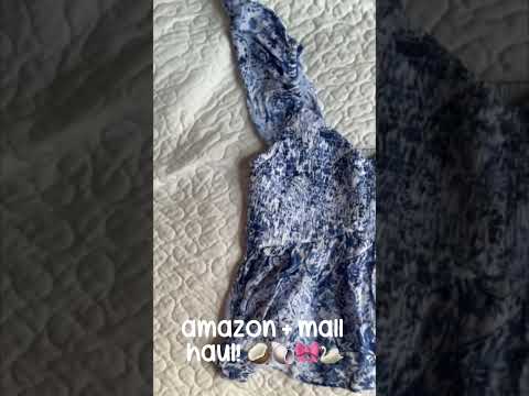 amazon + mall haul! | i’m so grateful for everything! | 🦢🎀💗🥥🐚 | #viral #xycbca #fyp |