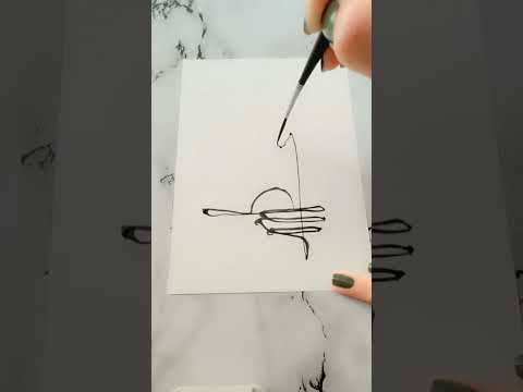 One Line, Infinite Stories #art #drawing #ytshorts #satisfying