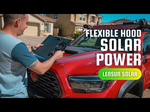 Adding solar to the hood of my truck with LensunSolar