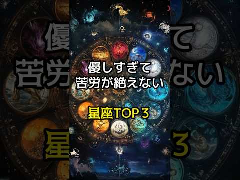 優しすぎて苦労が絶えない星座TOP３#shorts#スピリチュアル#星座#星座占い#PR