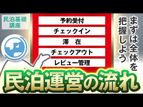 【民泊基礎講座】民泊運営の流れ！予約を受けてからチェックアウト、清掃まで何をするの！？まずは流れを把握しよう！