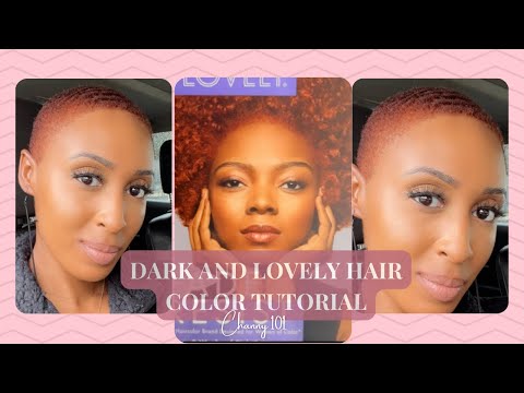 Dark and Lovely Hair Color Tutorial in under 4 mins: from Natural to Vivacious Red 🔥