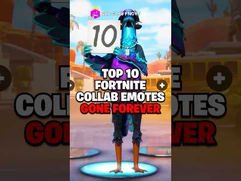 Top 10 Fortnite Collab Emotes GONE FOREVER!