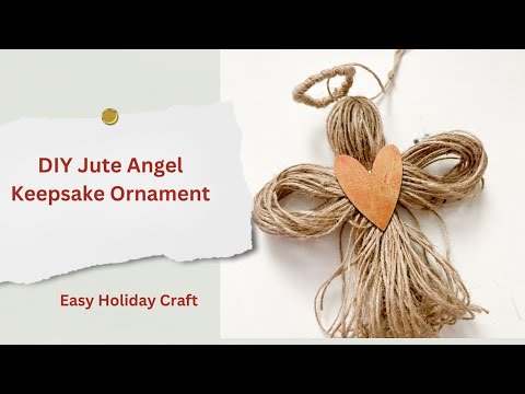 Make These Beautiful Jute Angel Ornaments!