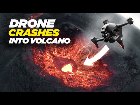 EPIC DRONE CRASH into ICELAND VOLCANO ERUPTION  |  DJI FPV 4K