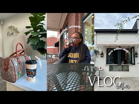 VLOGTOBER| NEW COFFEE SHOP, HOMEGOODS & TJX RUN, NEW NAILS & MORE