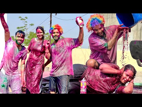 Poonam Ke sath Prank Wali Holi 😅 |Ajay Sharma |vlog #holivlog #ajaysharmavlog #poonamsharmavlog