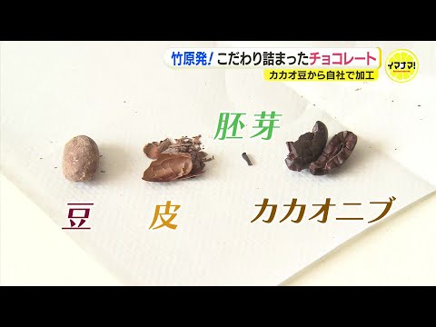 竹原発！こだわり詰まったチョコレート　きっかけは西日本豪雨を　川や数ミリの胚芽まで取り除き　カカオ豆の状態から自社で加工