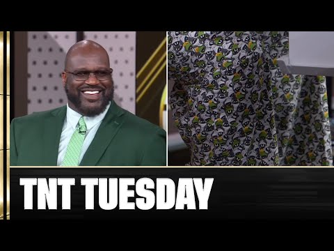 Candace Dared Shaq to Wear Pajamas on Set 🤣 | NBA on TNT