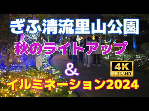 ぎふ清流里山公園（秋のライトアップ＆イルミネーション2024）2024年11月16日撮影