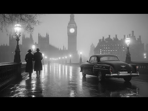 Foggy London Nights: 1940s Vintage Swing Jazz Ambiance 🎩 Relaxing Jazz Music by Big Ben