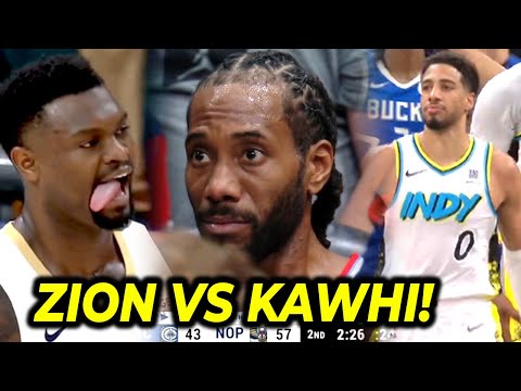 Nang-GIGIL si Zion Williamson kay Kawhi! | Nag-ala Reggie Miller si Haliburton, iyak si Giannis!