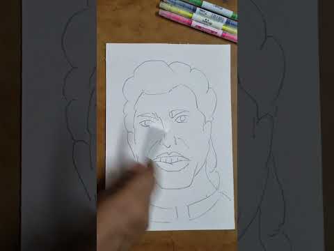 Sonu Sood Portrait Drawing #shorts #sonusood #youtubeshorts  #drawing