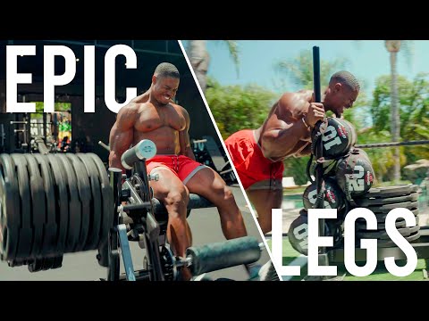 FIRST LEG DAY IN THE NEW HOME GYM | IT WAS EPIC!