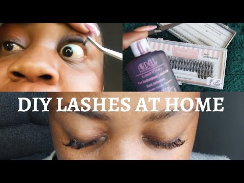 How to do eyelashes at home | Easy and Affordable | SA youtuber🇿🇦