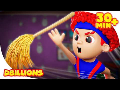 Crazy Broom | Mega Compilation | D Billions Kids Songs