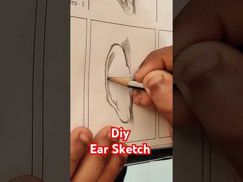 Diy Ear sketch #diy #ytshorts #viralshort #shortvideo #sketching #shortsfeed #trending #easydrawing