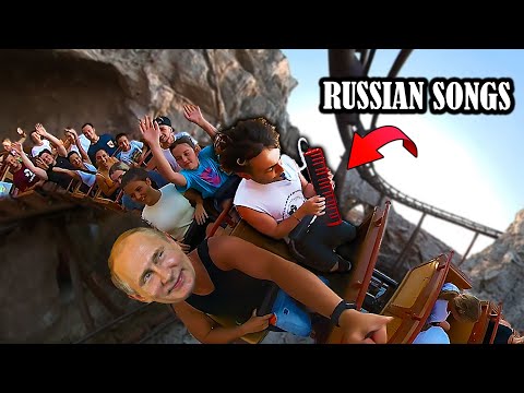 I Play RUSSIAN SONGS on the ROLLER COASTER