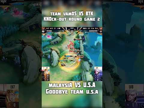 Team Vamos vs BTK Team Malaysia vs U.S.A knockout round Game 2  Highlights #mobilelegends #mlbb