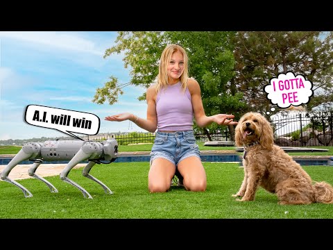 Real Dog or A.I. Robot Dog! Which is better?