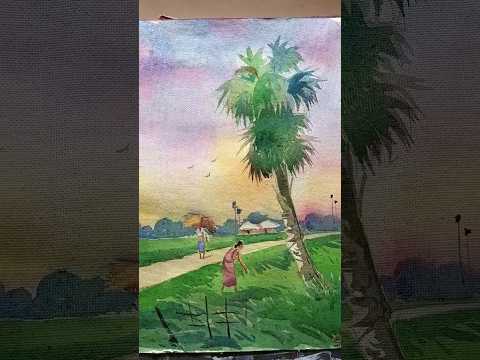 watercolor painting #shorts #viral #painting #drawing #youtubeshorts #kolkataartist #instagood