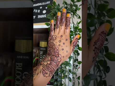 Eid henna #hennadesign #henna #eidhenna #simplemehndi #easyhenna #eid2023 #hennaart #howtodo