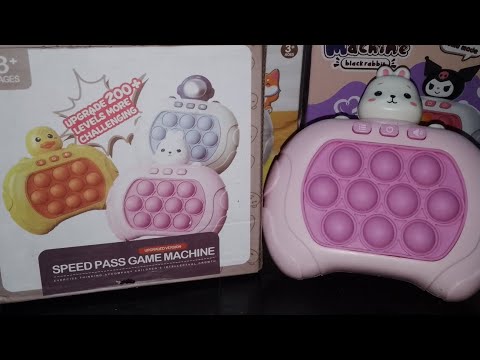 6 Minutes Satisfying with Unboxing Rabbit Fast Push Game Console Pop It Machine