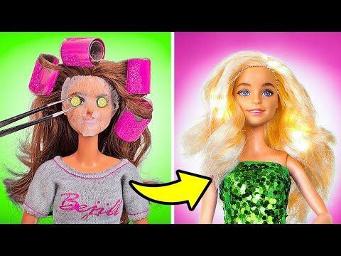 🌸 Let’s Get Our Doll Party-Ready ✨ Amazing Party Outfit and DIY Craft Ideas 🌈