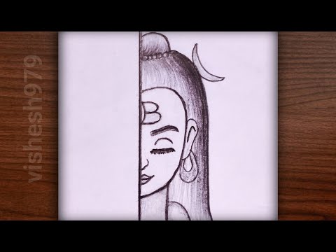 Shiv ji drawing easy | shiv ji drawing sketch | shiv ji drawing oil pestal