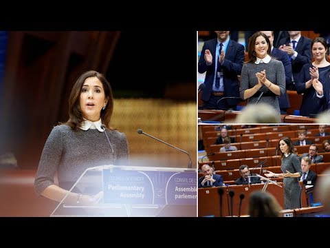 Crown Princess Mary holds speech at the European Council