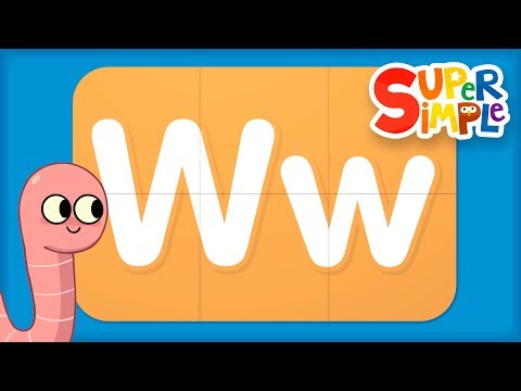 Learn the Alphabet | Letter W | Turn And Learn ABCs | ​​🌈 Super Simple ABCs