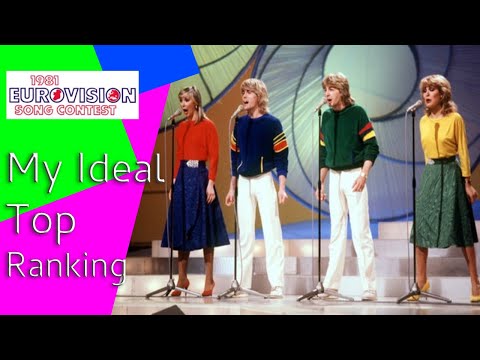 Eurovision Song Contest 1981 My Ideal Top Ranking of 20 Songs