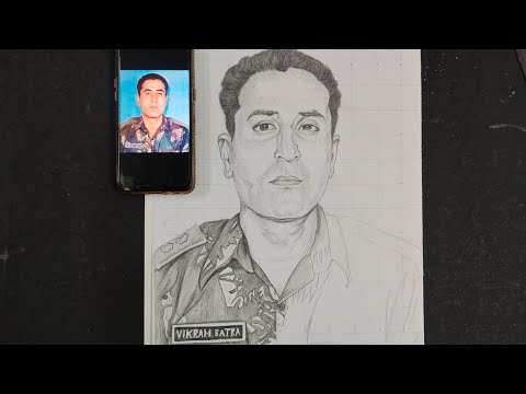 Vikram Batra Shading -2 /pencil drawing / how to draw /easy drawing tutorial /drawing tutorial