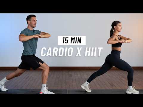 15 MIN CARDIO HIIT Workout - Full Body, No Equipment