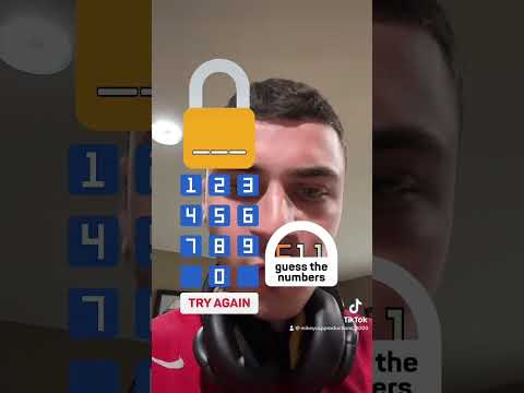 LOCK CODE TIKTOK GAME! #tiktok #code #shorts