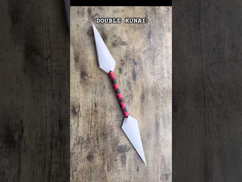 DIY DOUBLE KUNAI PAPERCRAFT FOLDING | DOUBLE KUNAI EASY ORIGAMI WORLD TUTORIAL STEP BY STEP